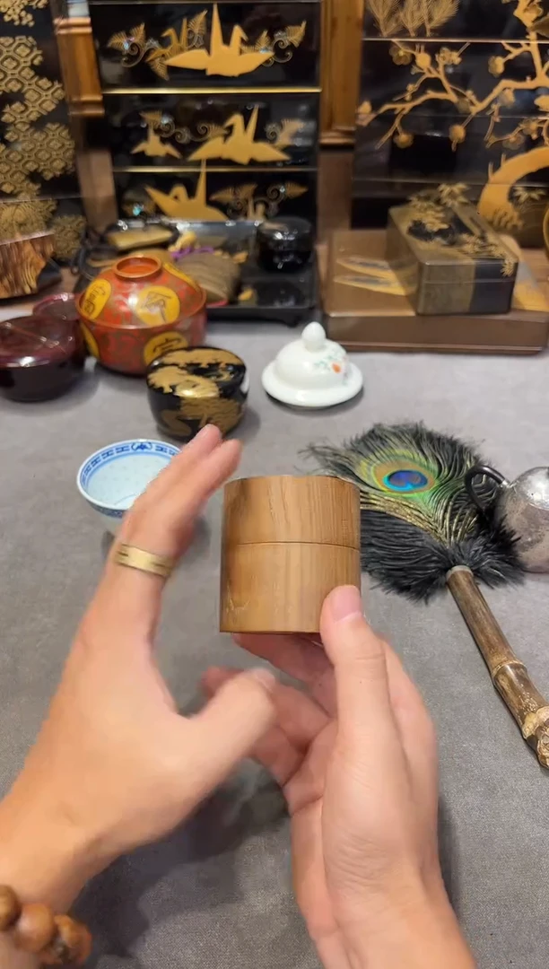 金箔茶枣 大漆漆器大漆漆器