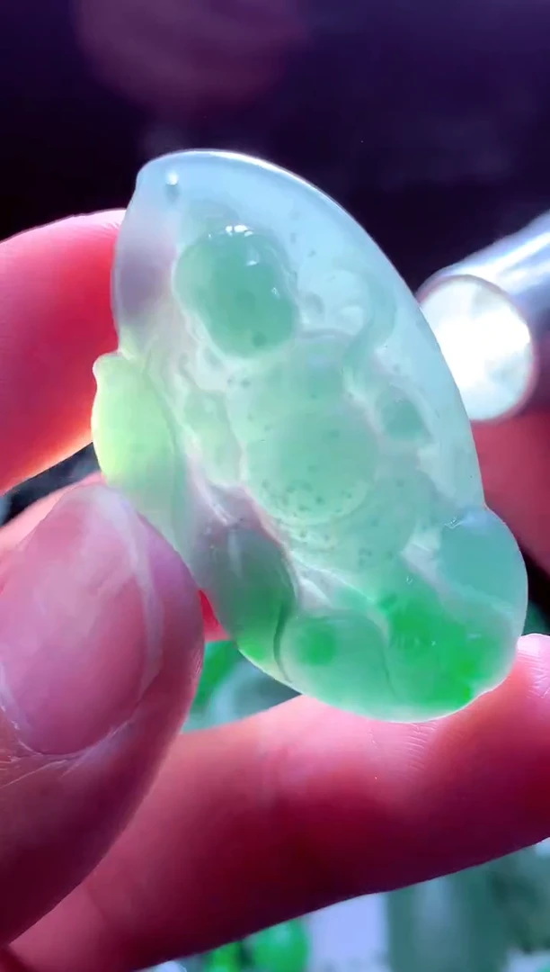 未镶嵌定制翡翠玲*#翡翠毛货定制