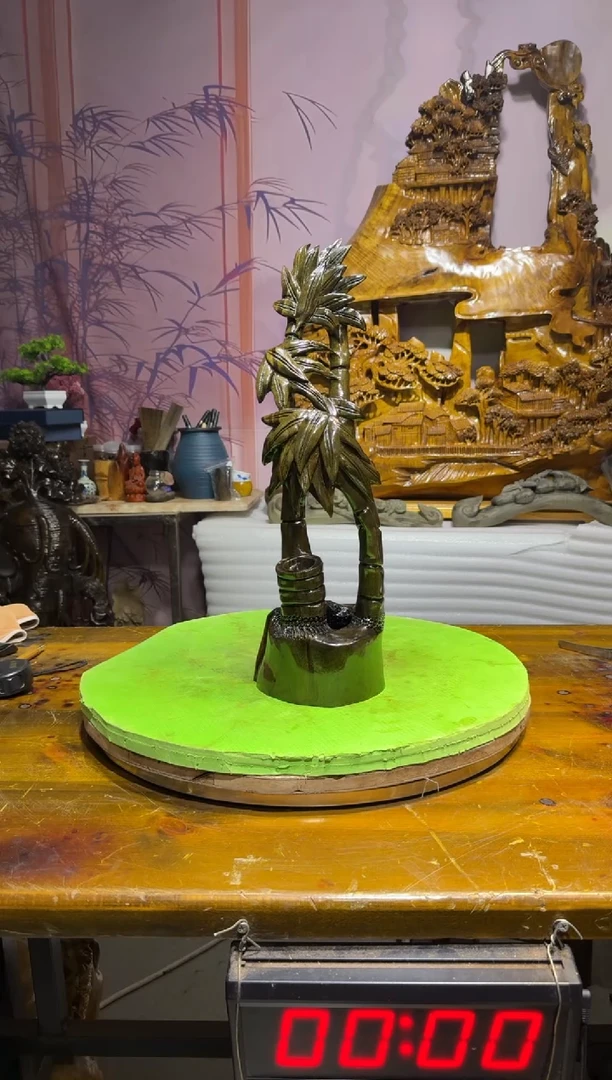 金丝楠冲***霸金丝楠木雕刻摆件