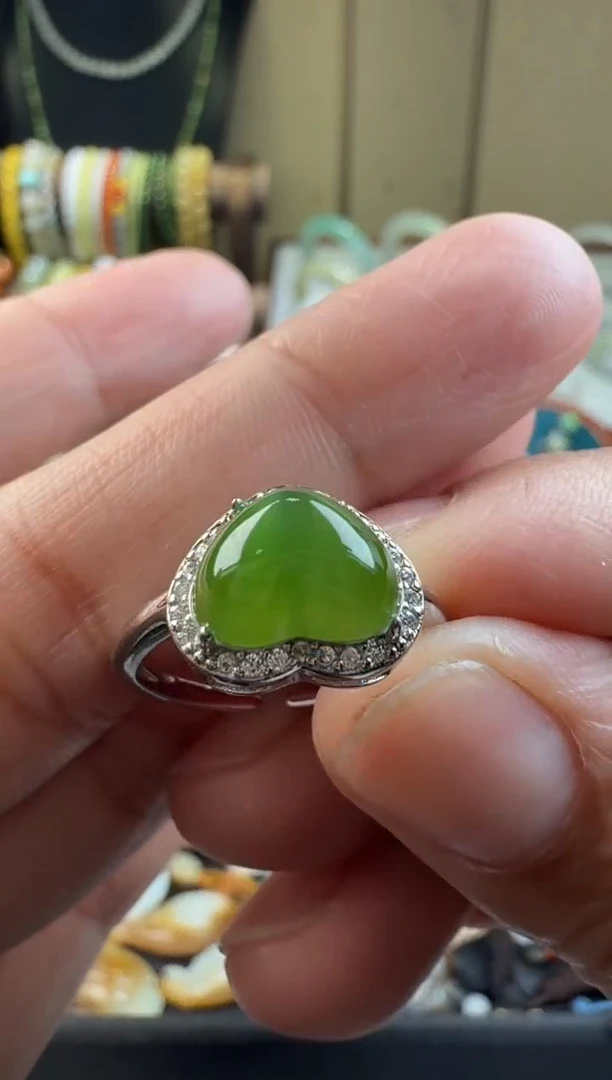 颈饰银S925镶嵌和田玉和田玉