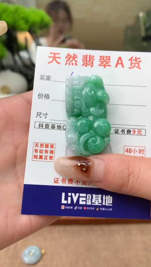 【闪购商品】翡翠颈饰未镶嵌天然A货翡翠挂件