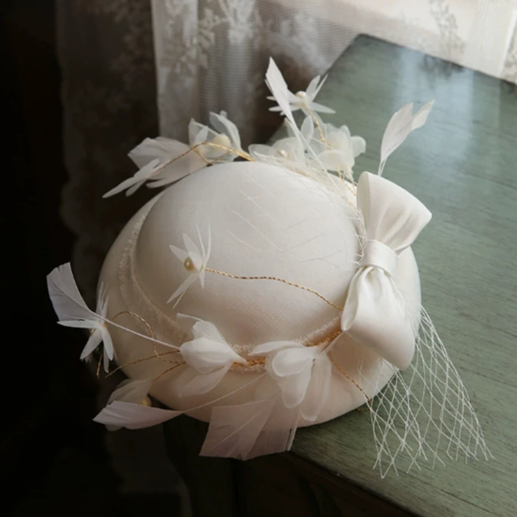 喜绒兔礼服千金风新款头饰皇冠帽子发箍发饰舞台秀场饰品