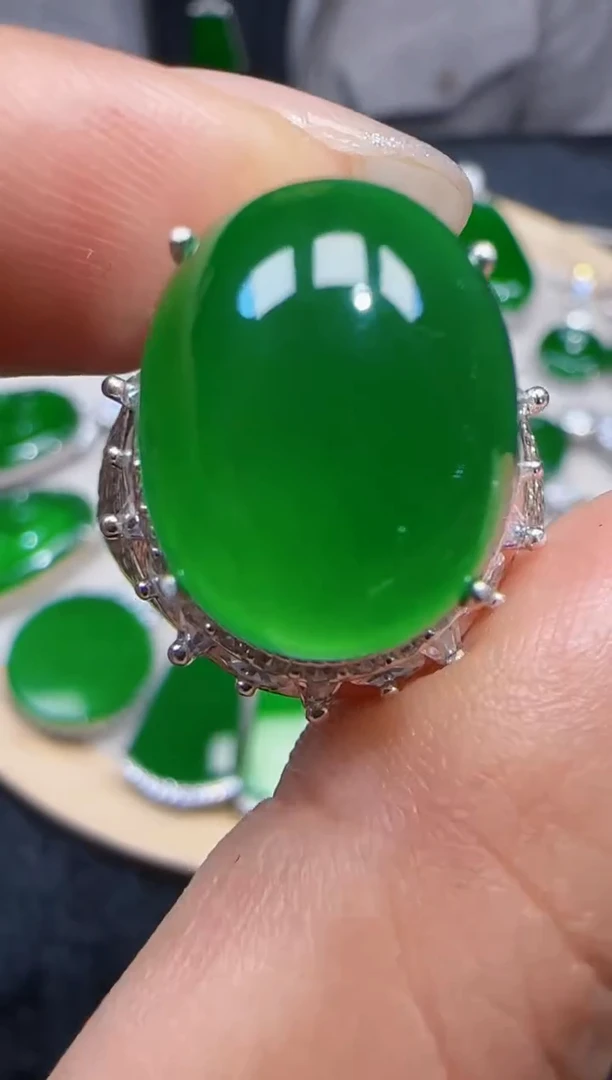 未镶嵌定制翡翠翡翠戒指107