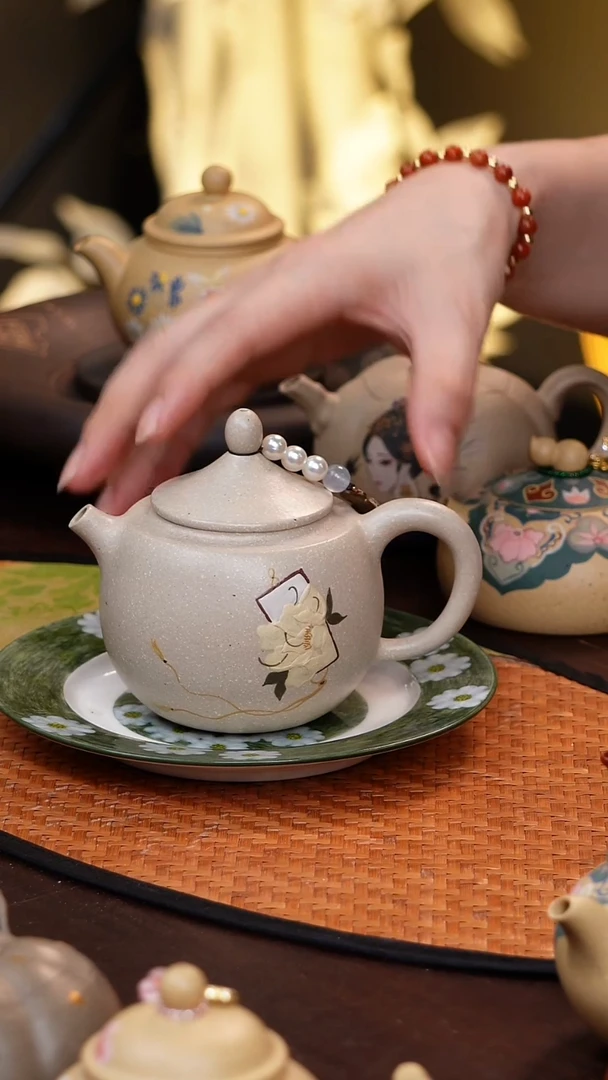 原矿紫砂手工杯子朱泥