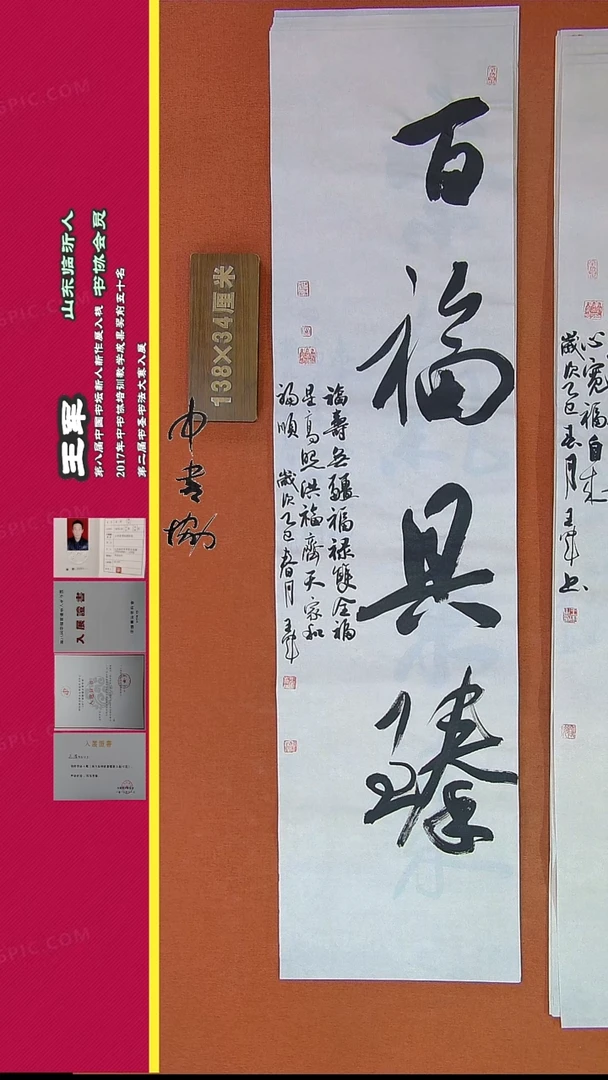 【闪购商品】书法481王军书法精品作品