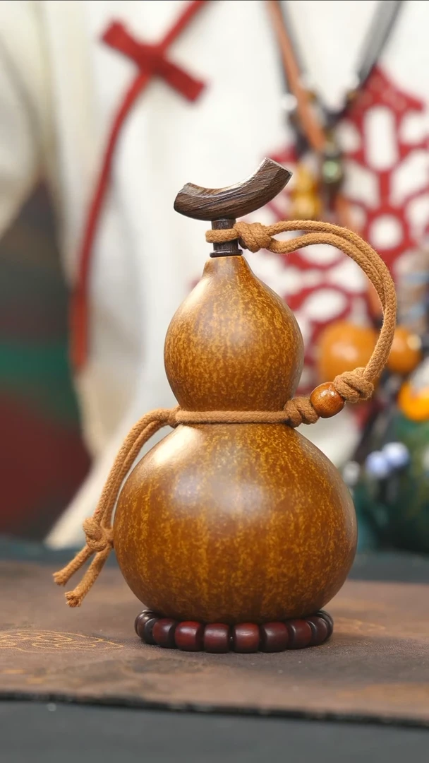 【闪购商品】RN105大漆酒葫芦不包手串及旋转底座