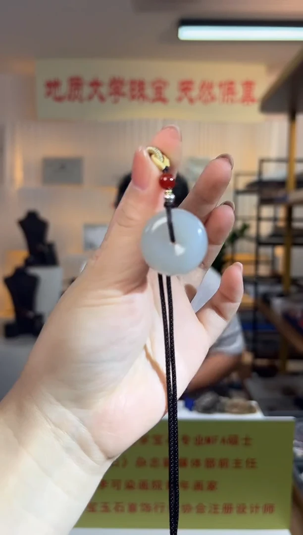 【闪购商品】和田玉吊坠(不含链)未镶嵌和田玉小胖墩烟紫平安扣