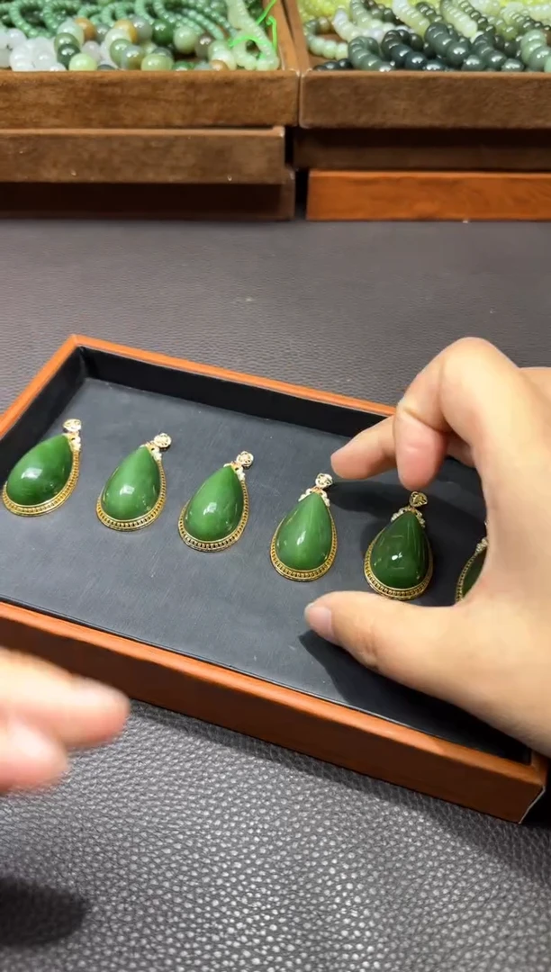 【闪购商品】和田玉【海117】4618K金镶嵌  多样性发货拍一发一