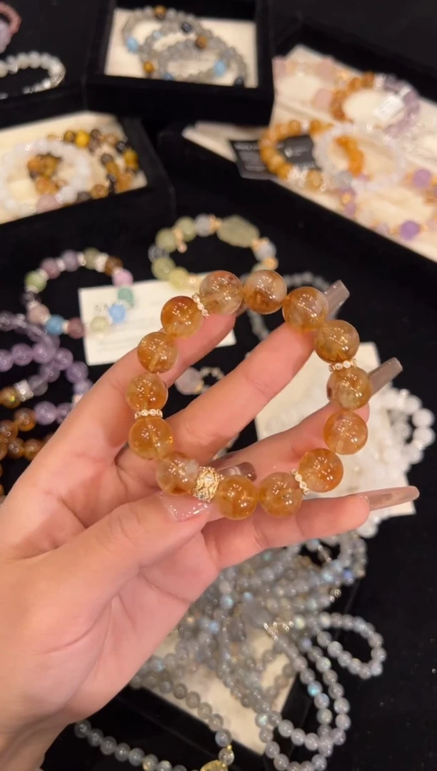 【闪购商品】水晶手链合金黄塔晶手链x1401