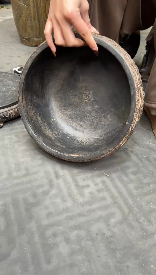 陶土【火山泥】莲韵盆