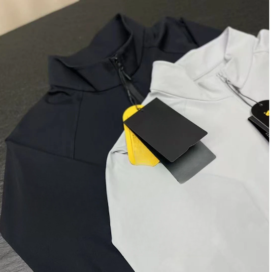 新立领加绒修身型男运动风运动T恤男士秋季时尚