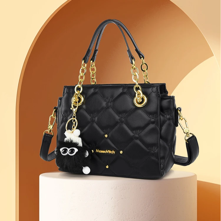 新款上新多层空间大容量手提包小香风单肩斜挎小方包女士