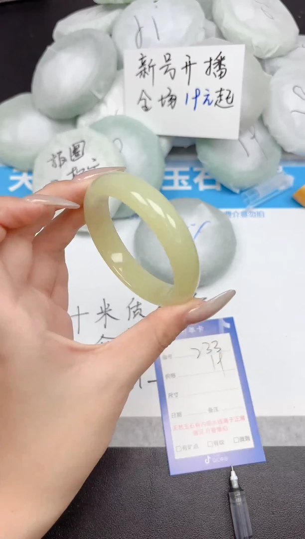 未镶嵌手镯石英质玉233-53-54