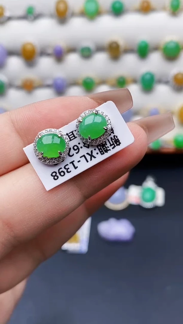 银S925镶嵌戒指翡翠2038