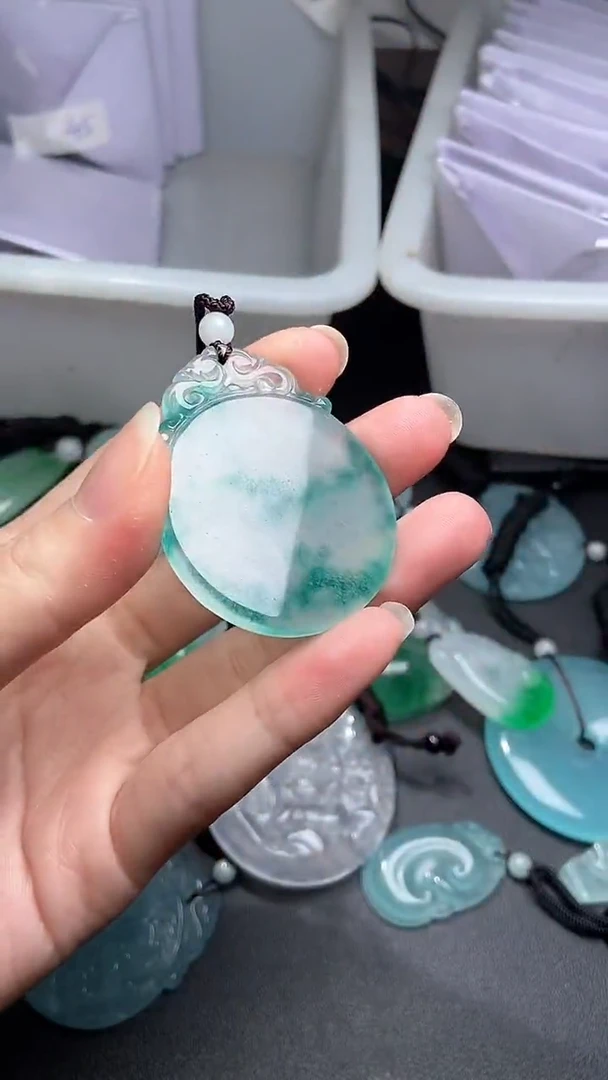 散珠翡翠含赠品绳子发货WSP 圆的