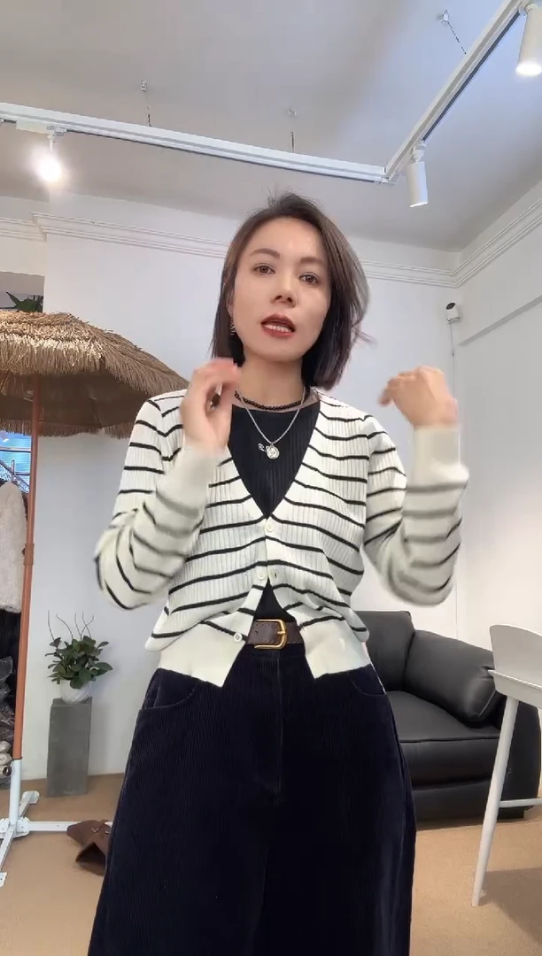 卓约姿色针织衫5107