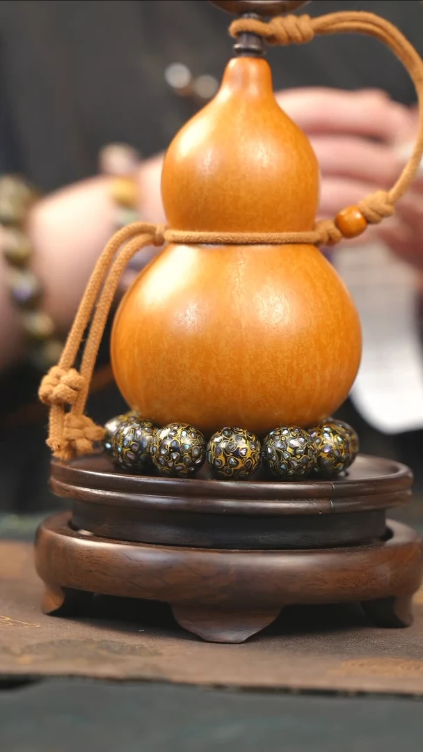 【闪购商品】YL118大漆酒葫芦不包手串及旋转底座