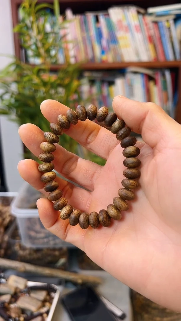 【闪购商品】沉香手串棋楠算盘珠单圈
