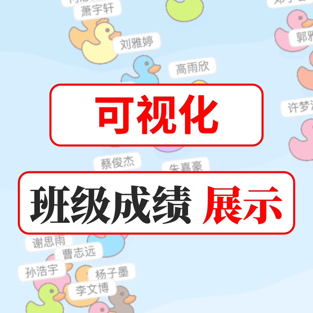 M121考试成绩动画公布动态可视化课件源文件作品