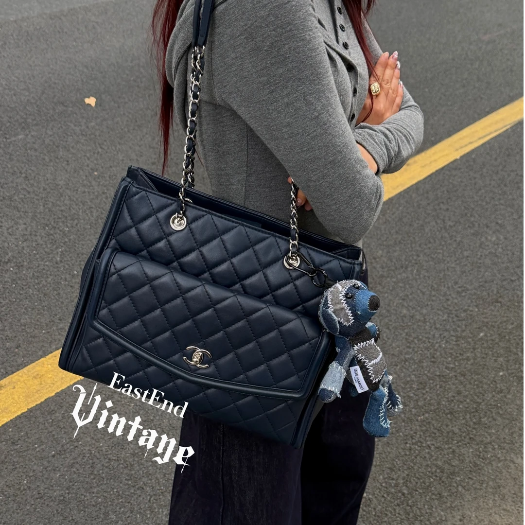 95新 Chanel/香奈儿 東区-小牛皮信封托特单肩包/91645