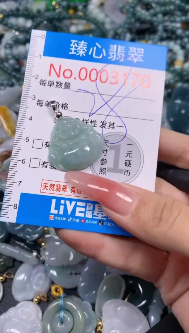 【闪购商品】翡翠颈饰未镶嵌含绳0003170
