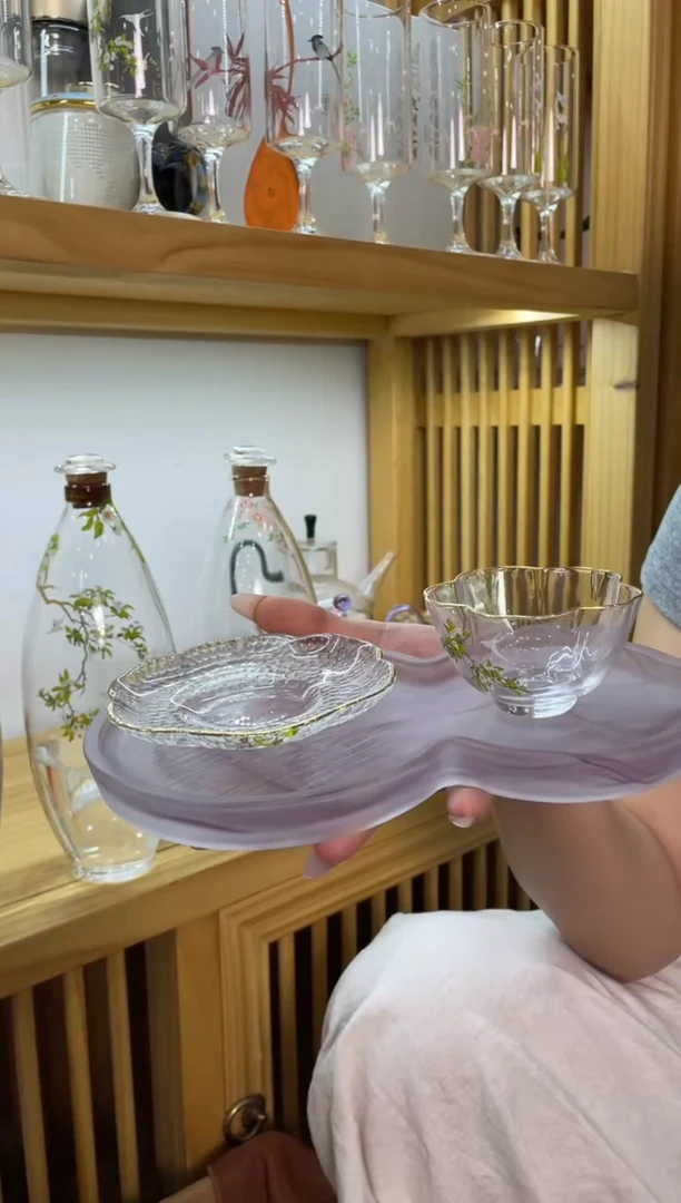 梨花白燕杯碟主人杯啊