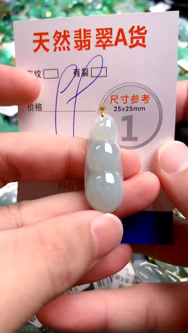 翡翠18K金镶嵌颈饰14006506