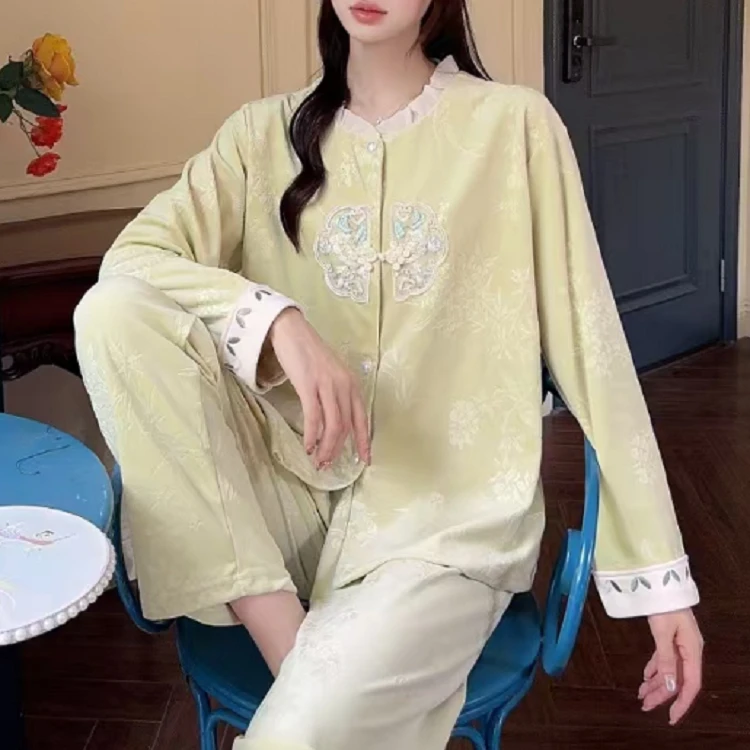 【老板娘夏天】黛凡妮国风海岛绒家居服ZJ82483