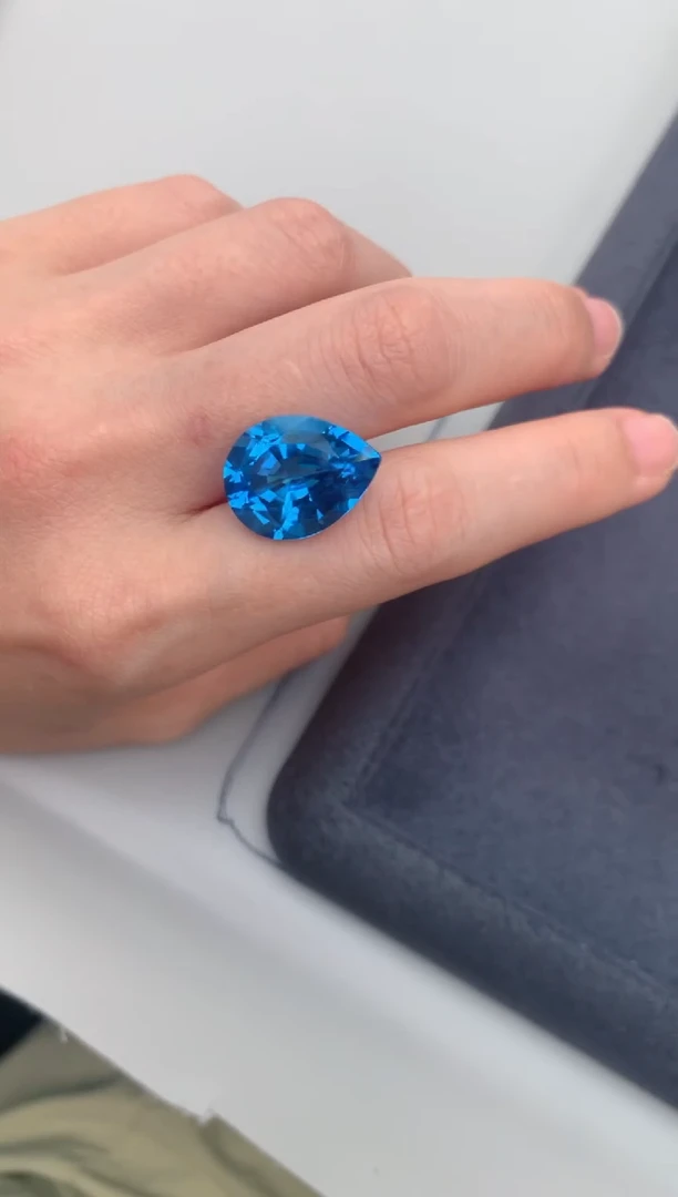 未镶嵌裸石托帕石19.2ct托帕石 DE