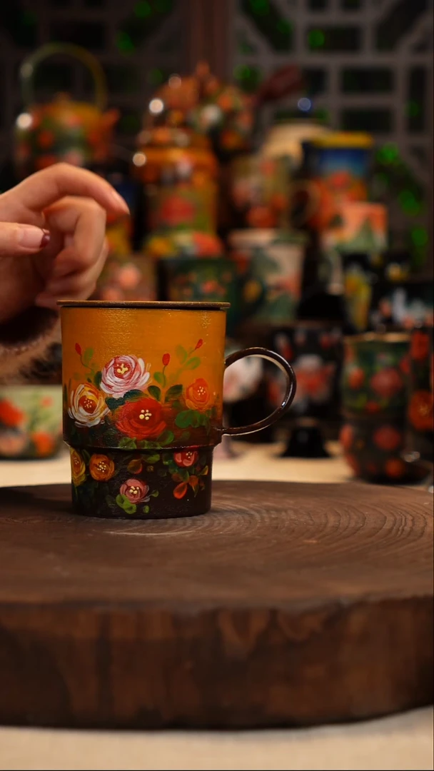 油画   釉下彩    杯子