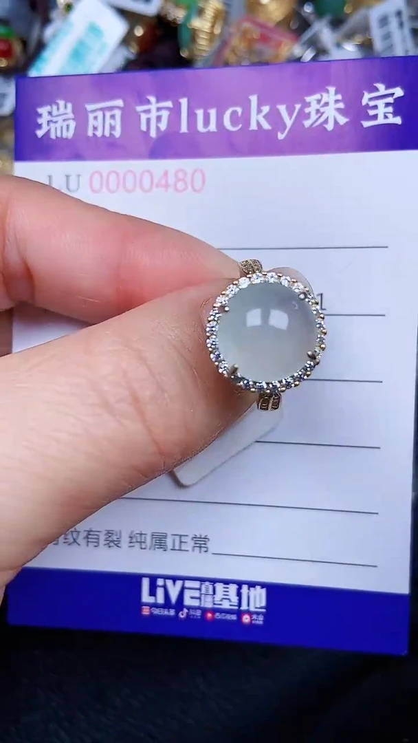 颈饰银S925镶嵌翡翠480