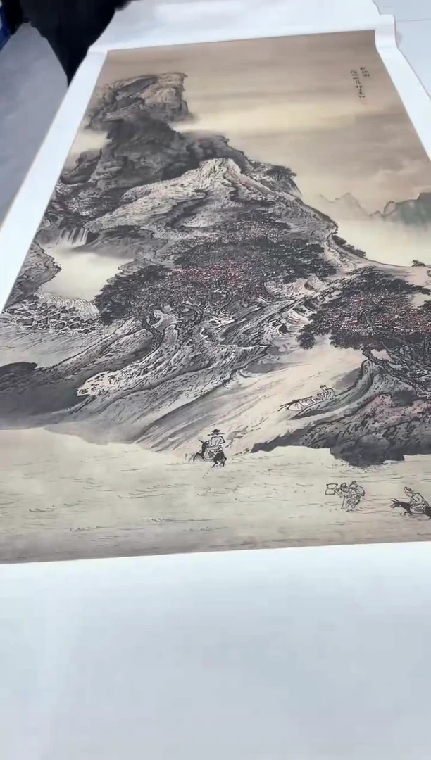 【复刻品】袁江 秋涉图