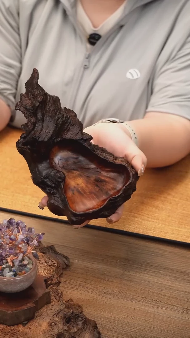 25号云小屋紫柚木果盘