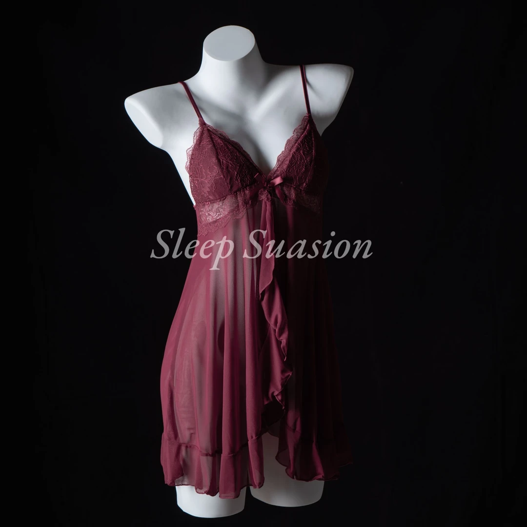 【沉醉】性感私房带胸垫睡裙轻奢小众纯欲风睡衣美背显瘦连衣裙