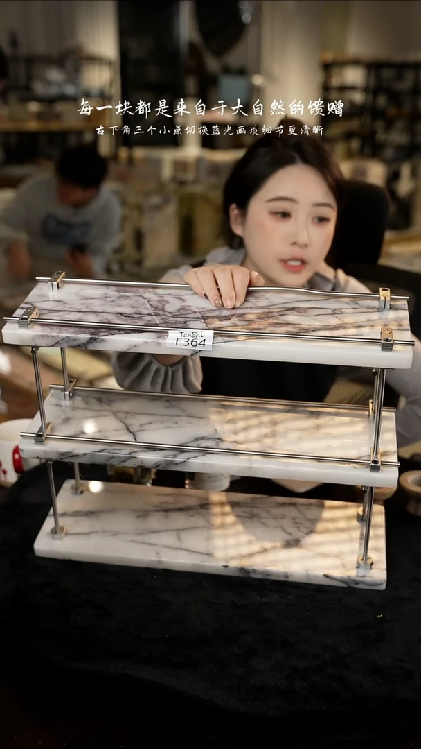 大理石f364三层置物架