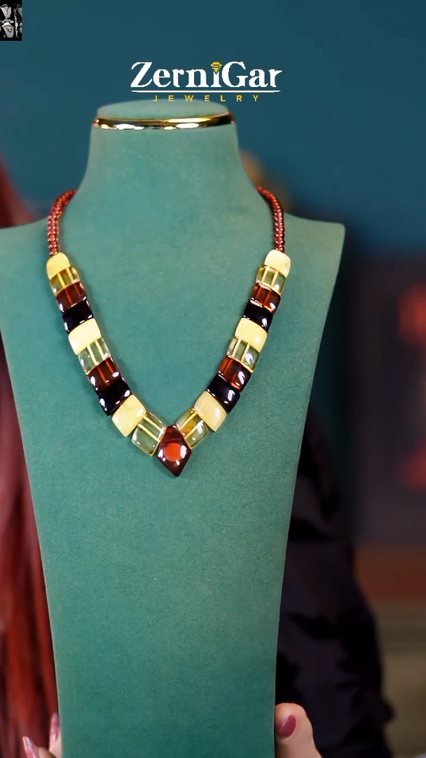 【闪购商品】琥珀颈饰未镶嵌天然琥珀项链