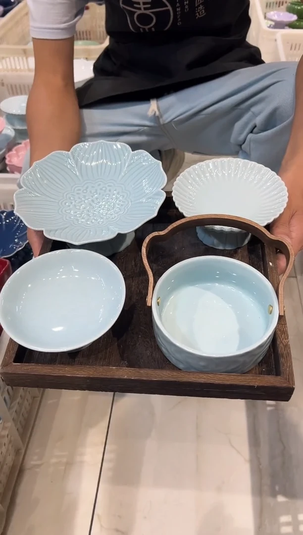 瓷片微瑕商品，介意勿拍  托盘