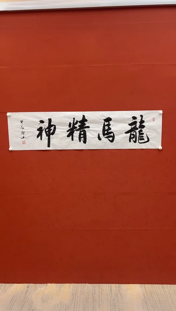 【闪购商品】书法龙马精神-邵-白宣四尺对开