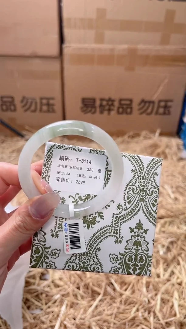 未镶嵌手镯石英质玉T-3114