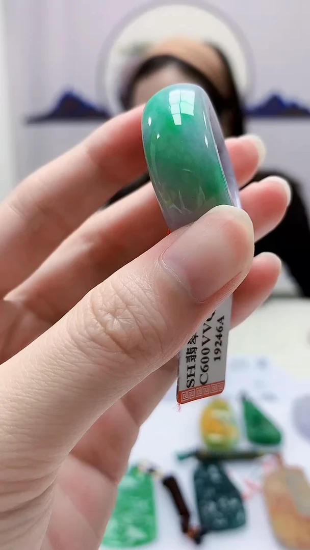 定制翡翠未镶嵌4852zm-毛货挂件19扳指