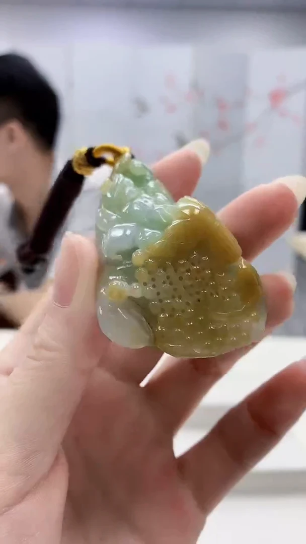 未镶嵌定制翡翠5123ry-毛货挂件26