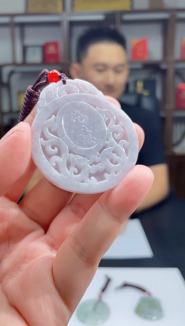 吊坠(不含链)未镶嵌翡翠天然A货翡翠多样性发其一JYZY-9.12-4