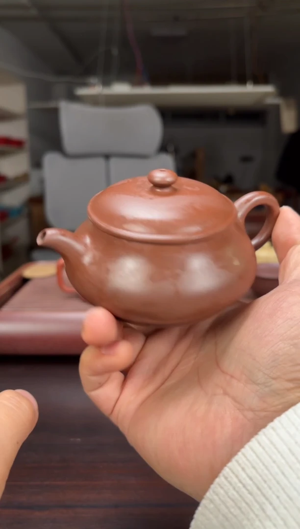 茶壶紫砂全手工明炉170毫升老紫泥