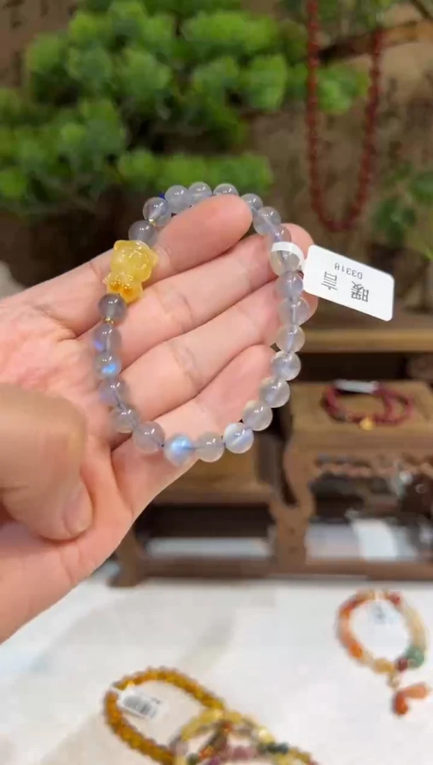 未镶嵌手链长石手饰@@