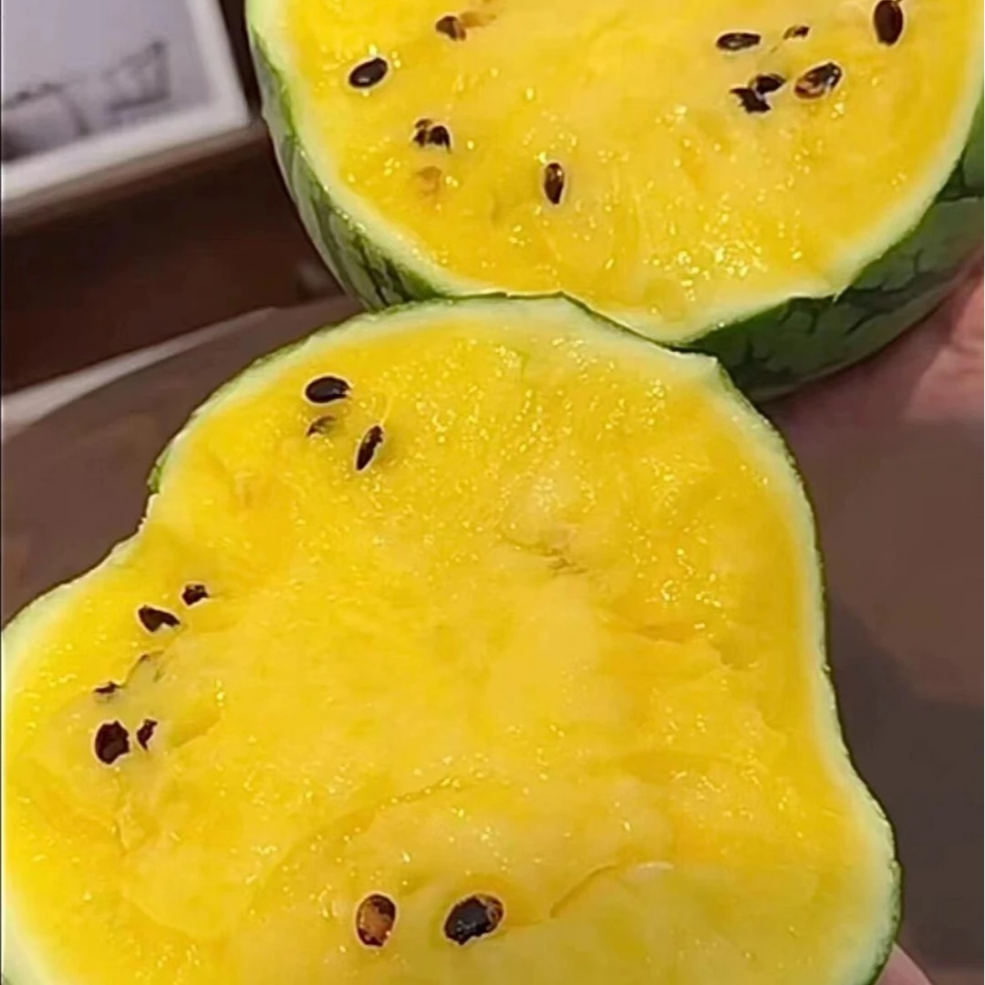 脆甜冰淇淋黄壤西瓜2个装约8斤左右