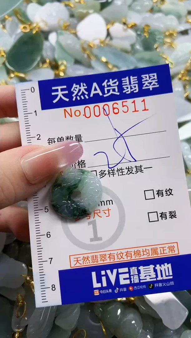 颈饰未镶嵌翡翠天然A货翡翠