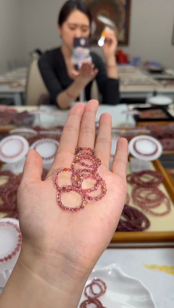 未镶嵌戒指水晶芬达金草莓戒指 多样性发一