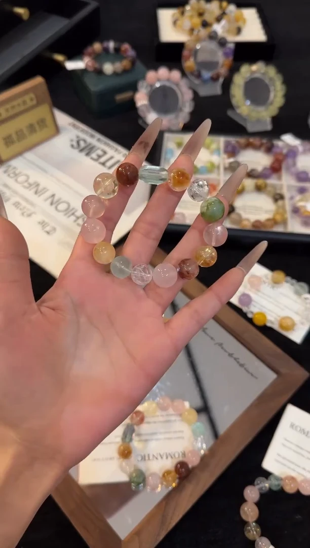 合金手链水晶多宝手链x2394