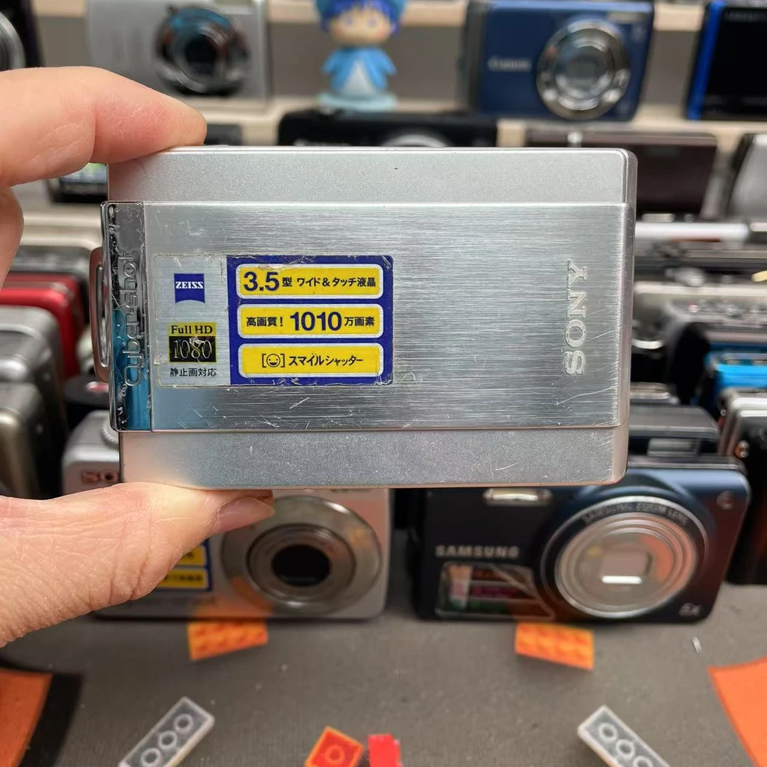 9新 Sony/索尼 T300 屏微瑕 全套配件 数码CCD相机 福利价