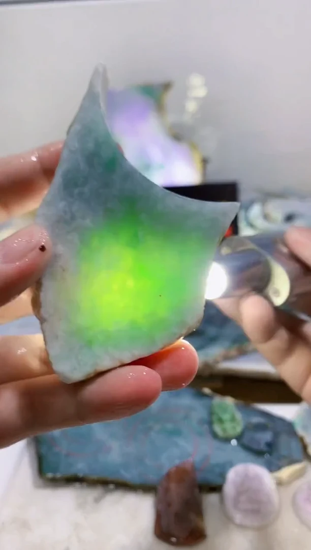 裸石翡翠0蒙0翡翠珠宝758